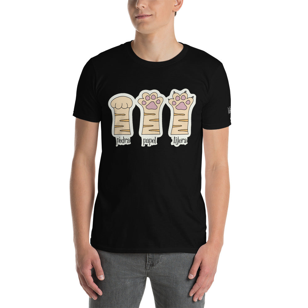 Rock, paper and claws t-shirt